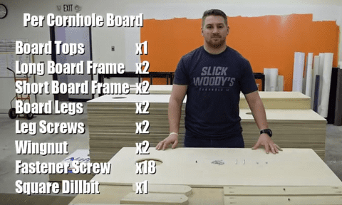 Buy DIY Cornhole Boards: Prefabricated Boards You Put Together Yoursel –  Slick Woody's