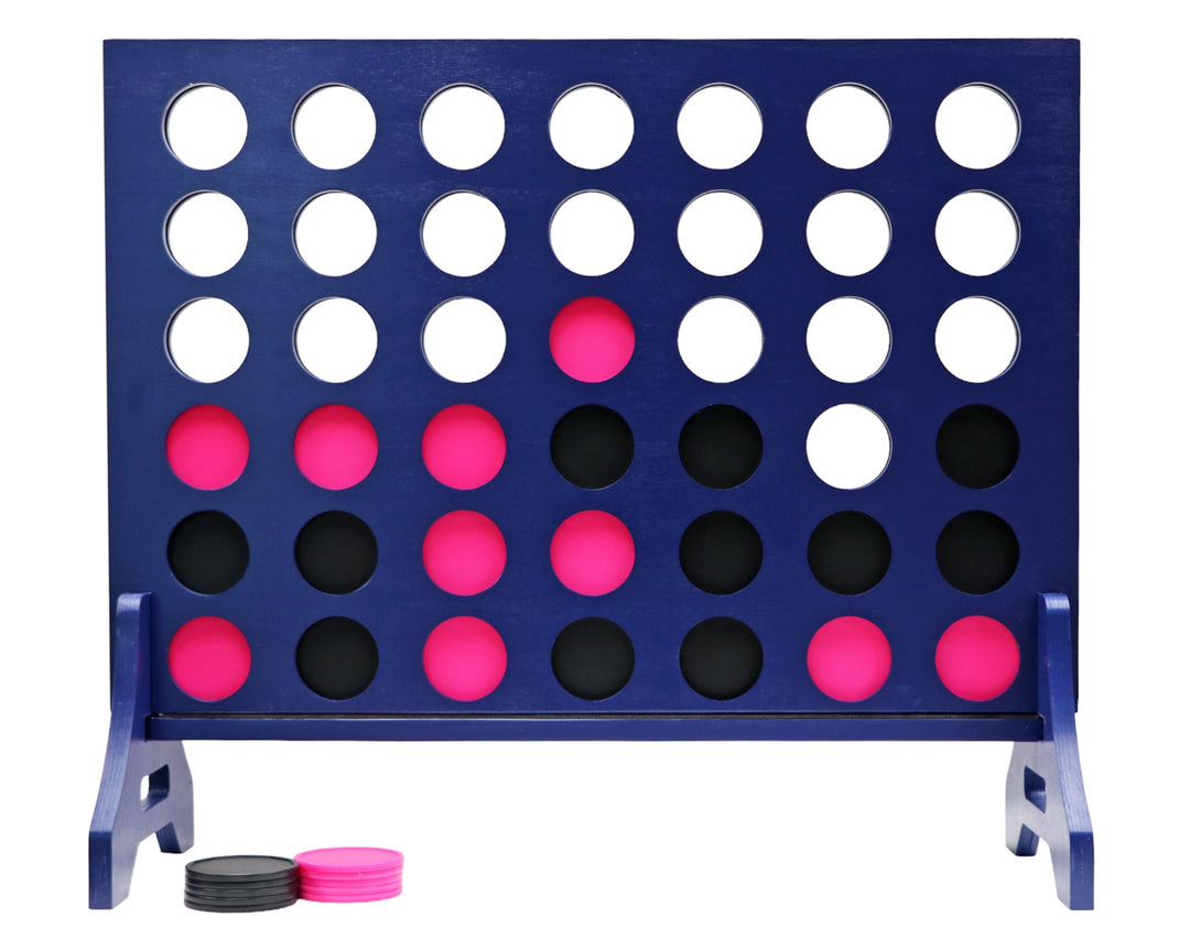 Slick Woody's Black / Pink Tailgating Pros Navy Giant 4 in a Row