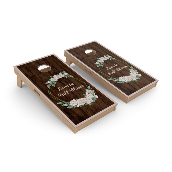 Slick Woody's Cornhole Co. Cornhole Board Love in Full Bloom Cornhole Boards - Pro Series