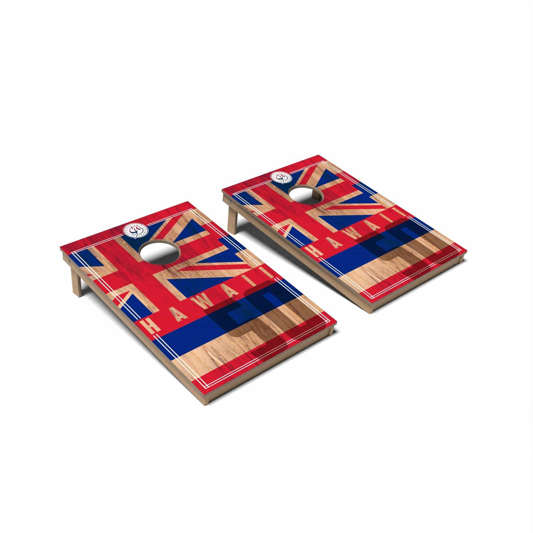 Slick Woody's Cornhole Co. Cornhole Board State Flag 2.0 Hawaii Cornhole Boards - Tailgate