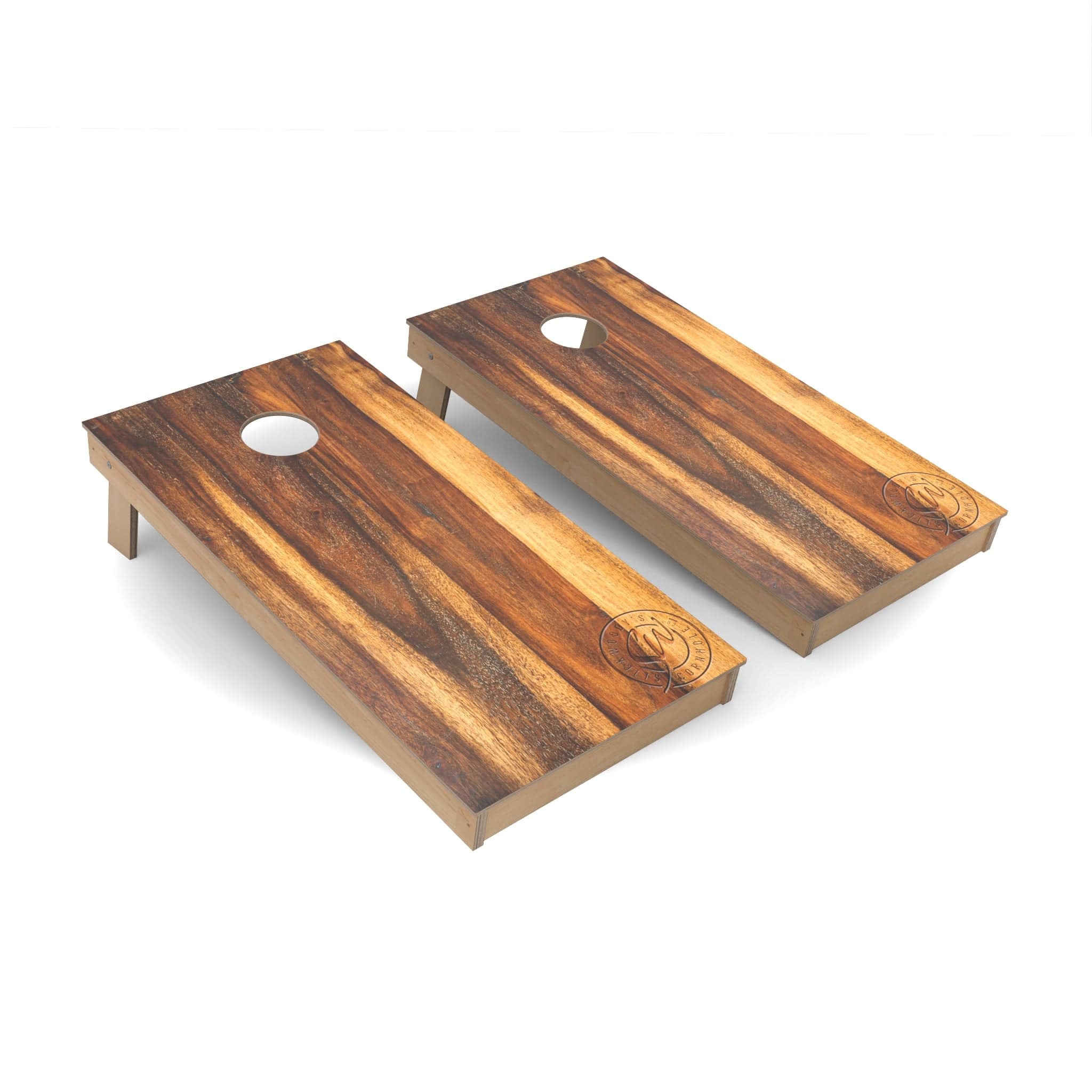 Natural Wood Cornhole Boards - Backyard – Slick Woody's