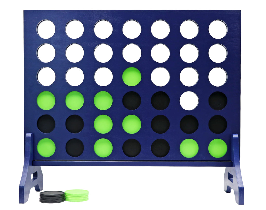 Slick Woody's Lime Green / Black Tailgating Pros Navy Giant 4 in a Row