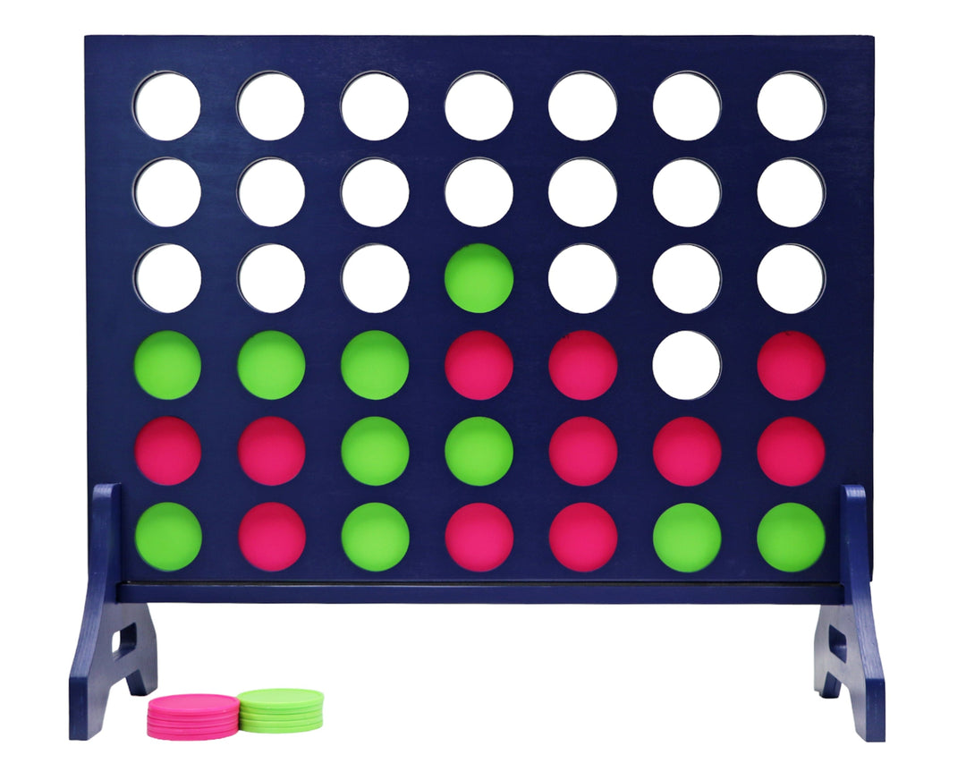 Slick Woody's Lime Green / Pink Tailgating Pros Navy Giant 4 in a Row