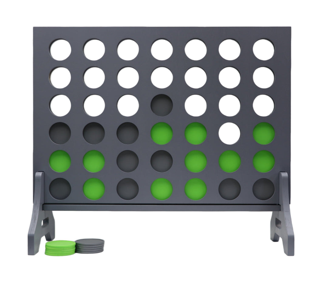 Slick Woody's Lime Green / Silver Tailgating Pros Grey Giant 4 in a Row