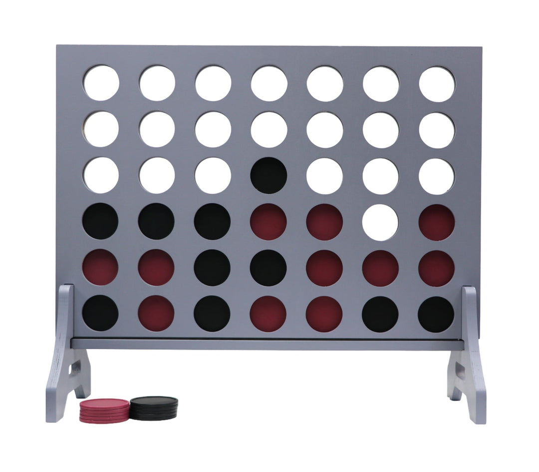 Slick Woody's Maroon / Black Tailgating Pros Grey Giant 4 in a Row