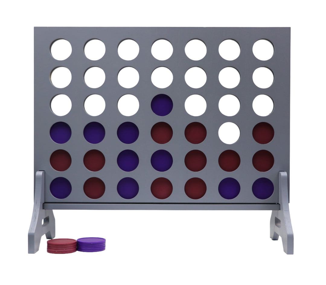 Slick Woody's Maroon / Purple Tailgating Pros Grey Giant 4 in a Row