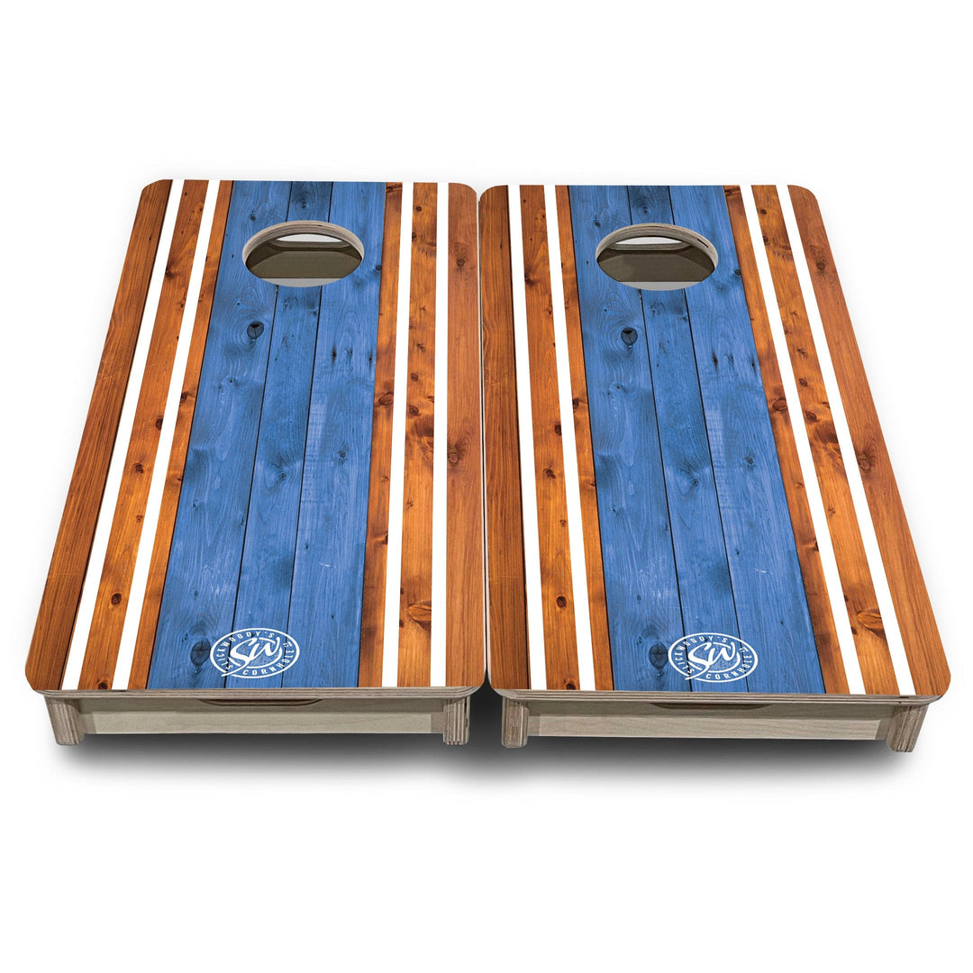 Slick Woody's Mini Cornhole Boards- Retro Wooden- 12"x24"