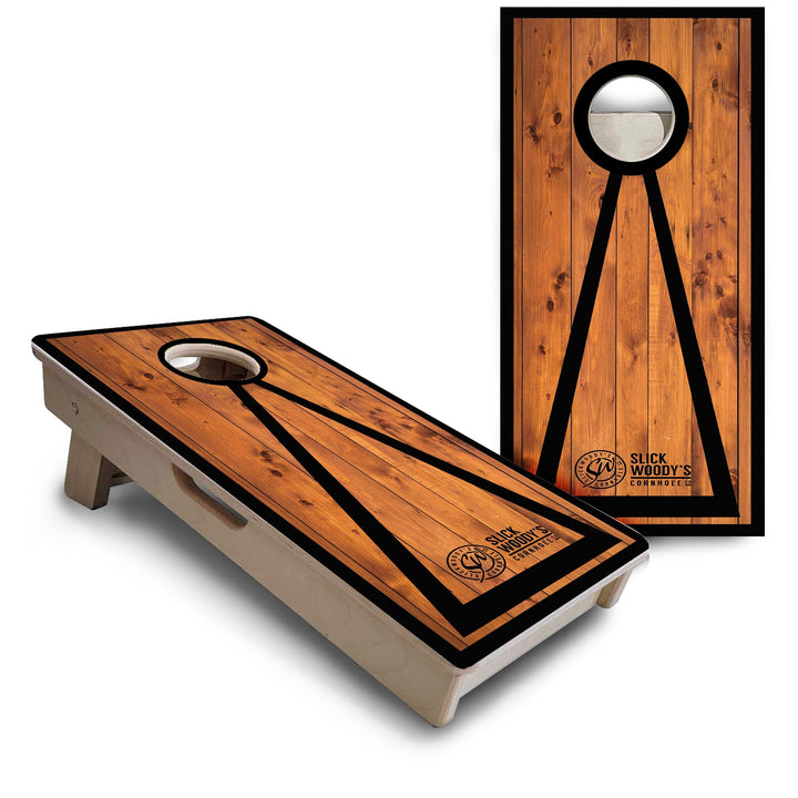 Slick Woody's Mini Cornhole Boards- Rich Wood- 12"x24"