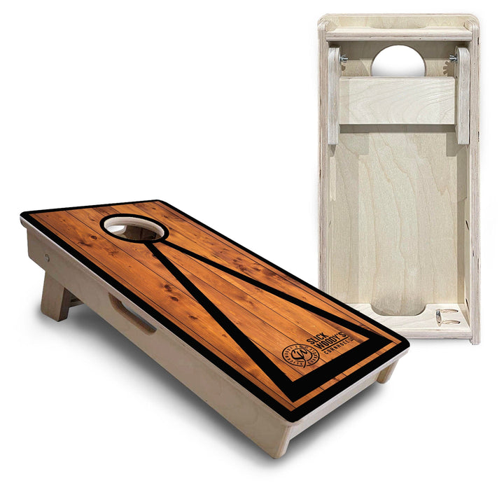 Slick Woody's Mini Cornhole Boards- Rich Wood- 12"x24"