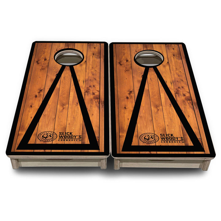 Slick Woody's Mini Cornhole Boards- Rich Wood- 12"x24"