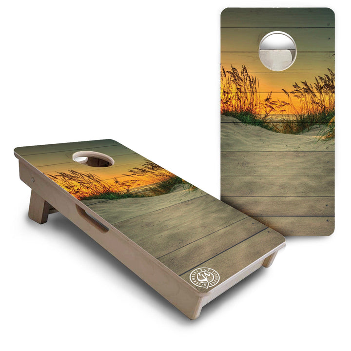 Slick Woody's Mini Cornhole Boards- Sea Oats- 12"x24"