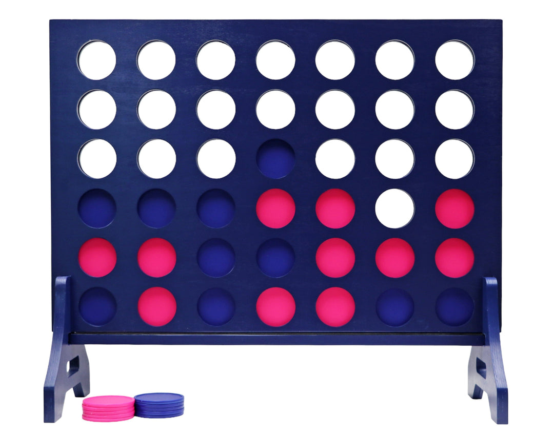 Slick Woody's Navy / Pink Tailgating Pros Navy Giant 4 in a Row