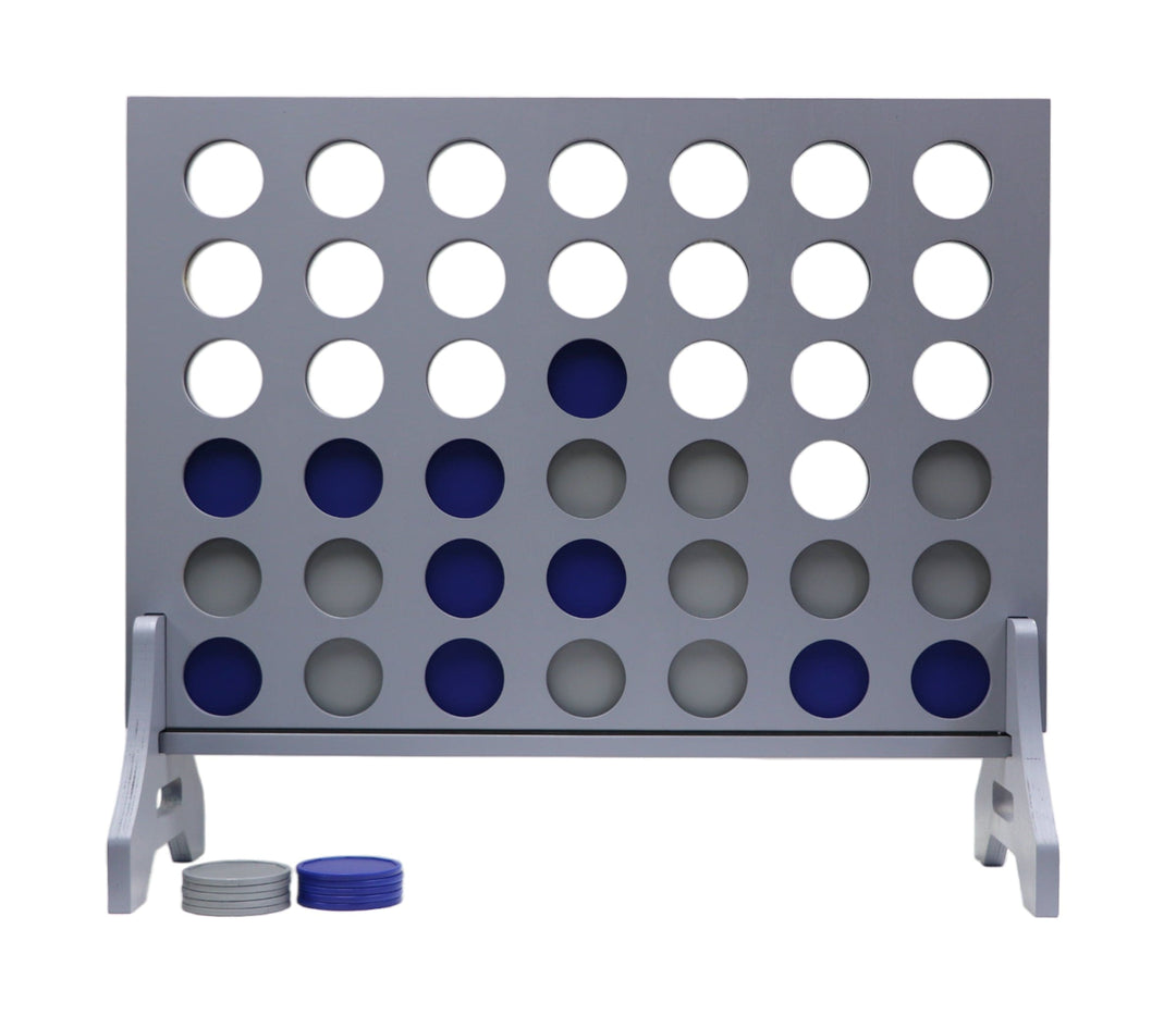 Slick Woody's Navy / Silver Tailgating Pros Grey Giant 4 in a Row