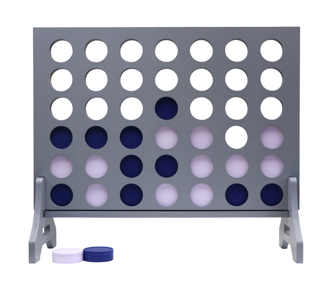 Slick Woody's Navy / White Tailgating Pros Grey Giant 4 in a Row