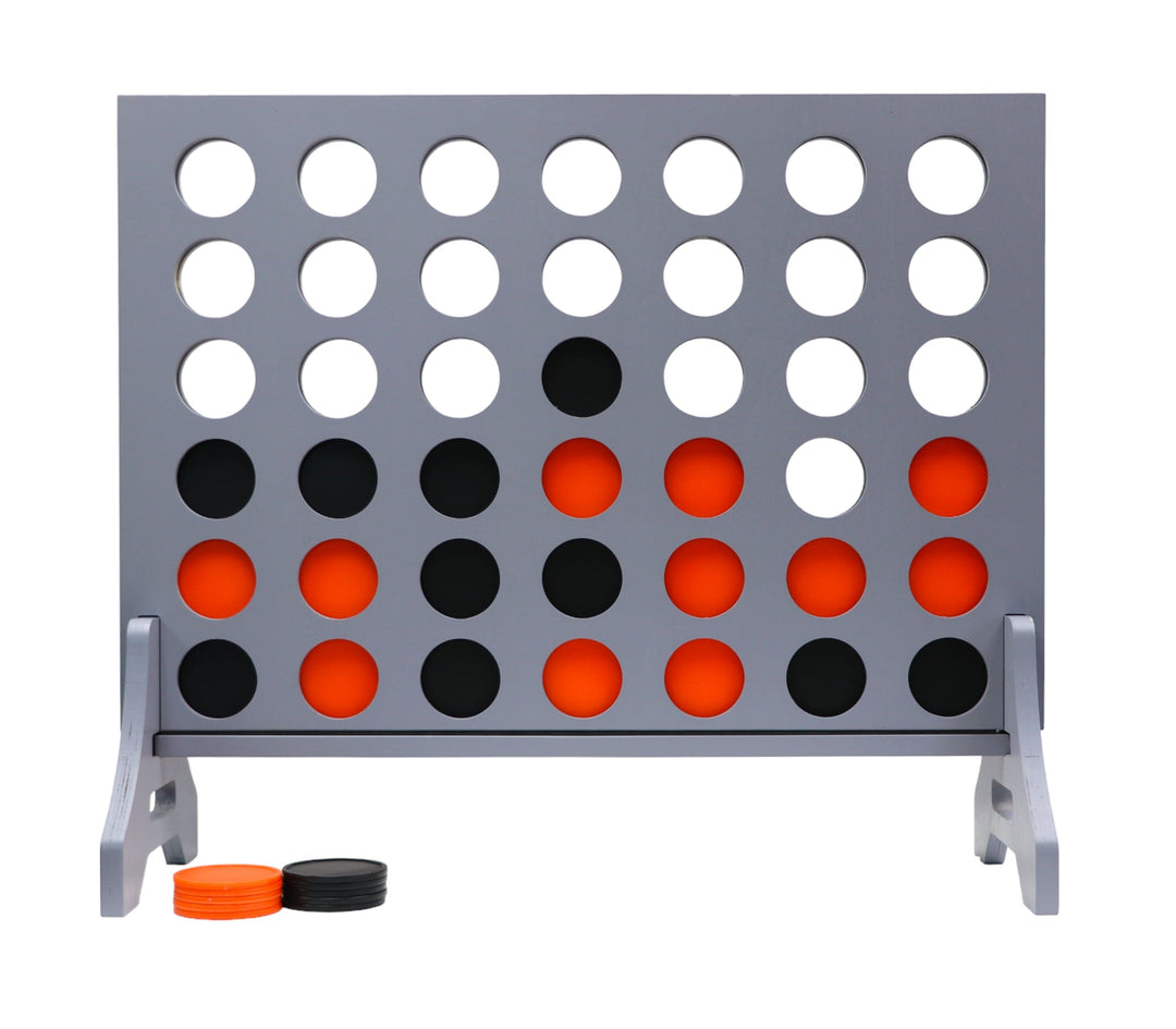 Slick Woody's Orange / Black Tailgating Pros Grey Giant 4 in a Row