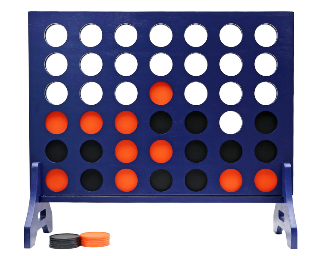 Slick Woody's Orange / Black Tailgating Pros Navy Giant 4 in a Row