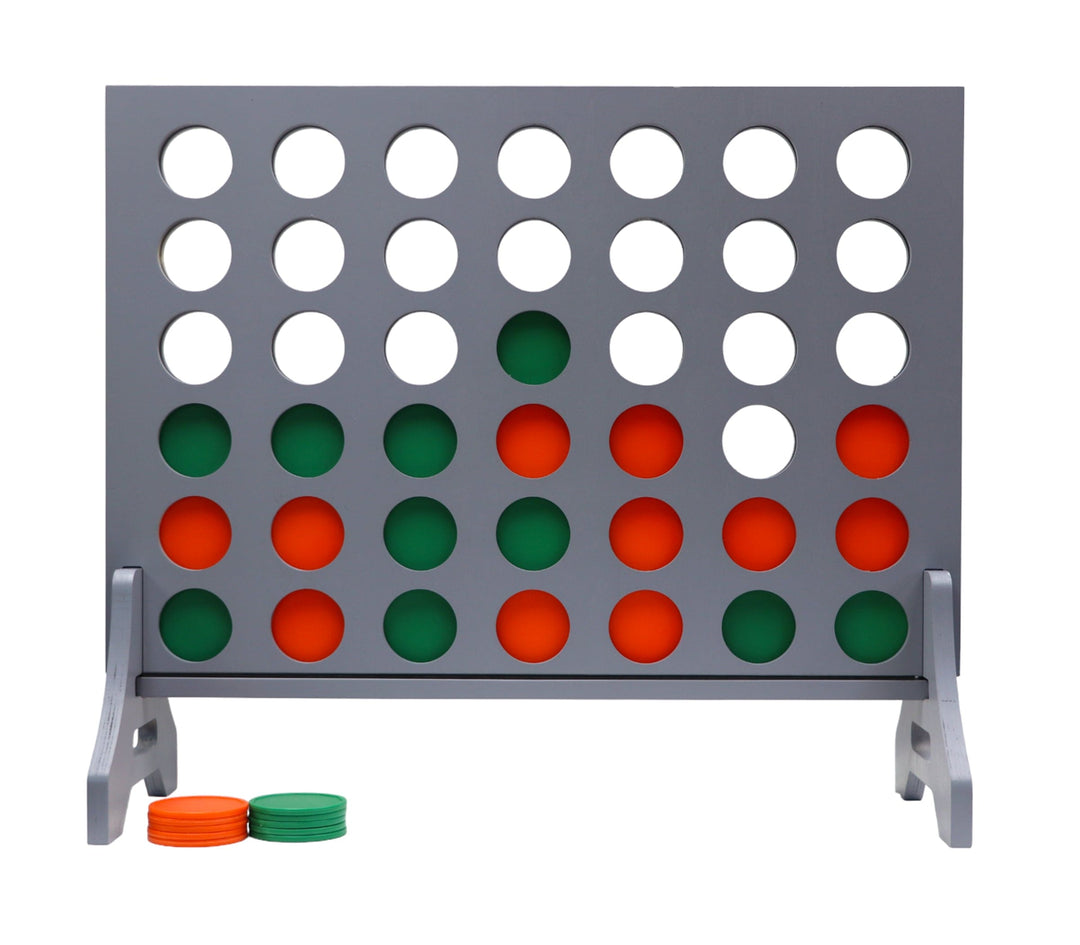 Slick Woody's Orange / Kelly Green Tailgating Pros Grey Giant 4 in a Row