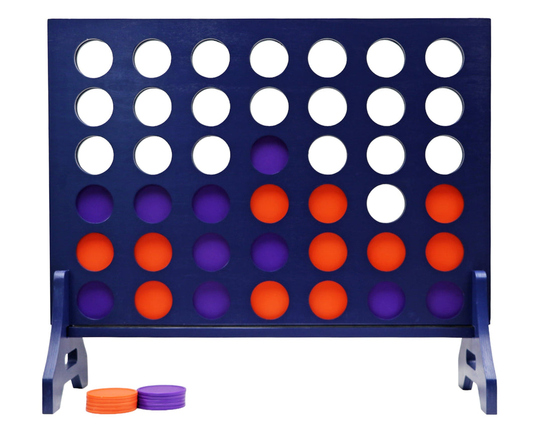 Slick Woody's Orange / Purple Tailgating Pros Navy Giant 4 in a Row