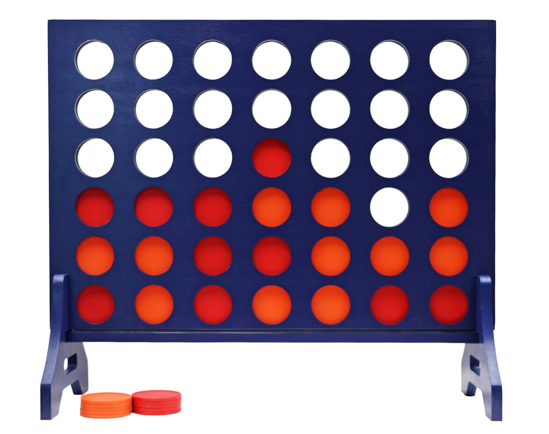 Slick Woody's Orange / Red Tailgating Pros Navy Giant 4 in a Row