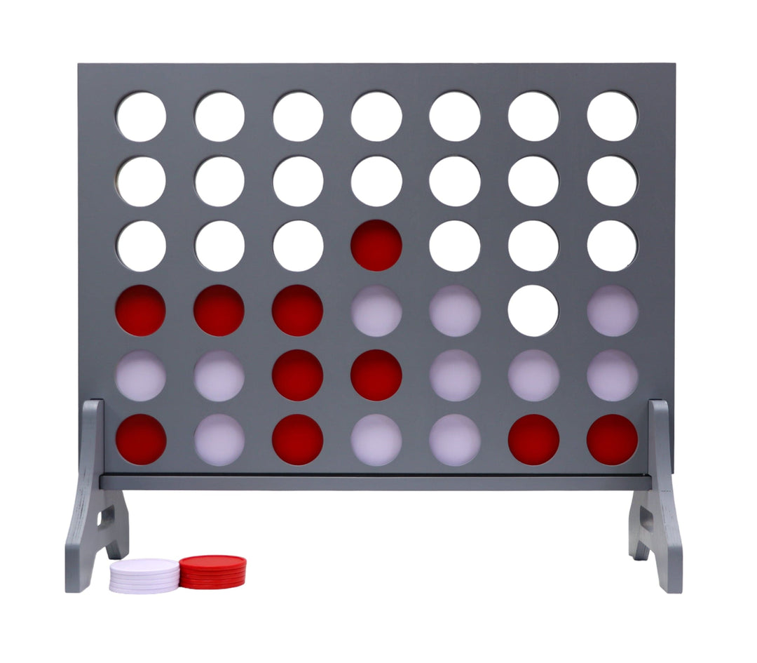 Slick Woody's Red / White Tailgating Pros Grey Giant 4 in a Row