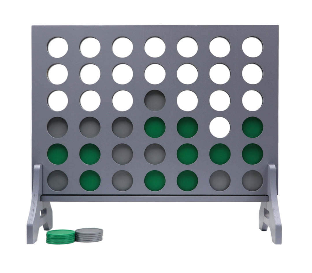 Slick Woody's Silver / Kelly Green Tailgating Pros Grey Giant 4 in a Row