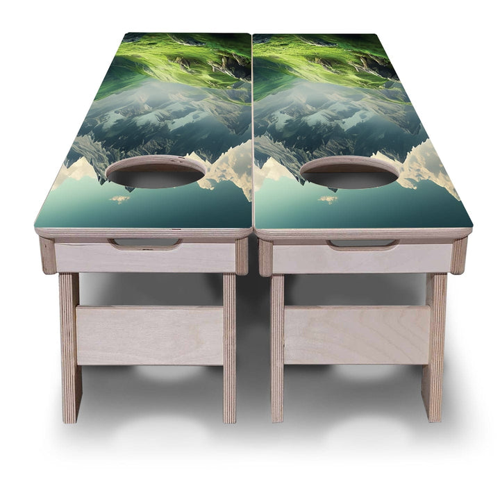 Slick Woody's Training Cornhole Boards- Ethereal Mountain - 12"x48"