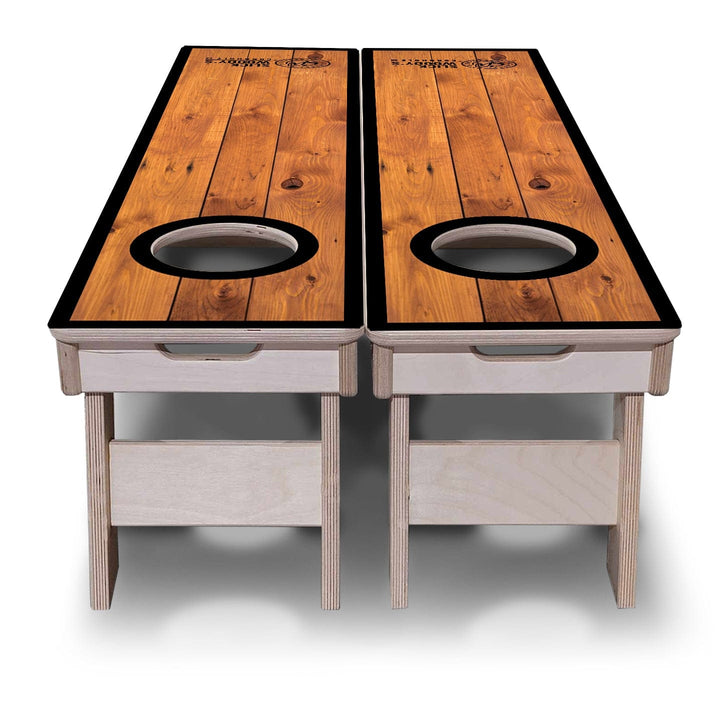 Slick Woody's Training Cornhole Boards- Rich Wood- 12"x48"