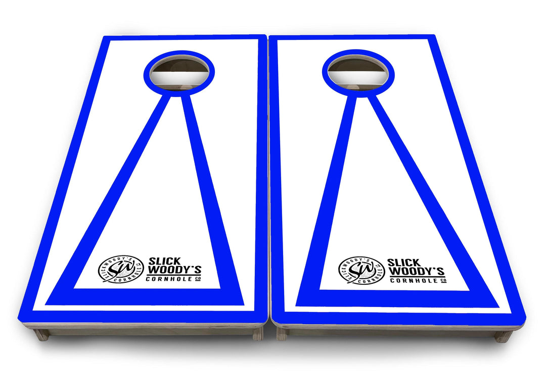 Slick Woody's Vacation Cornhole Boards- Blue Triangle- 16"x32"