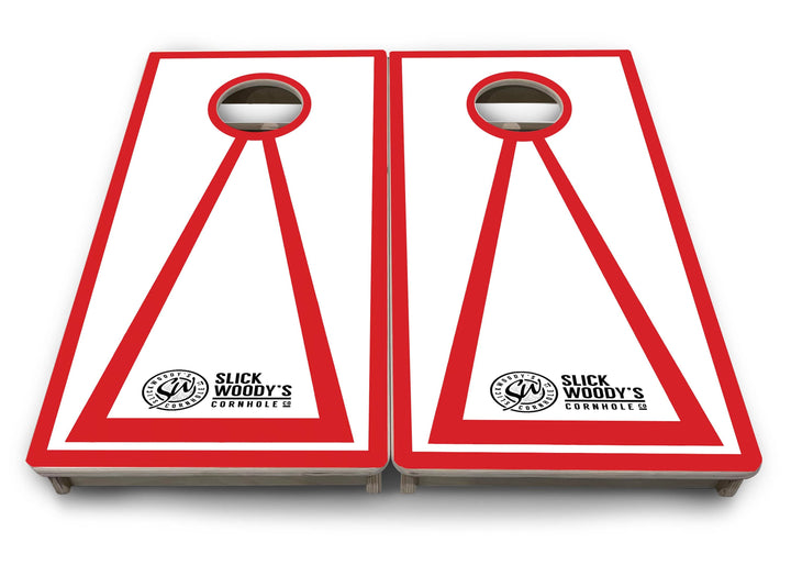 Slick Woody's Vacation Cornhole Boards- Red Triangle- 16"x32"