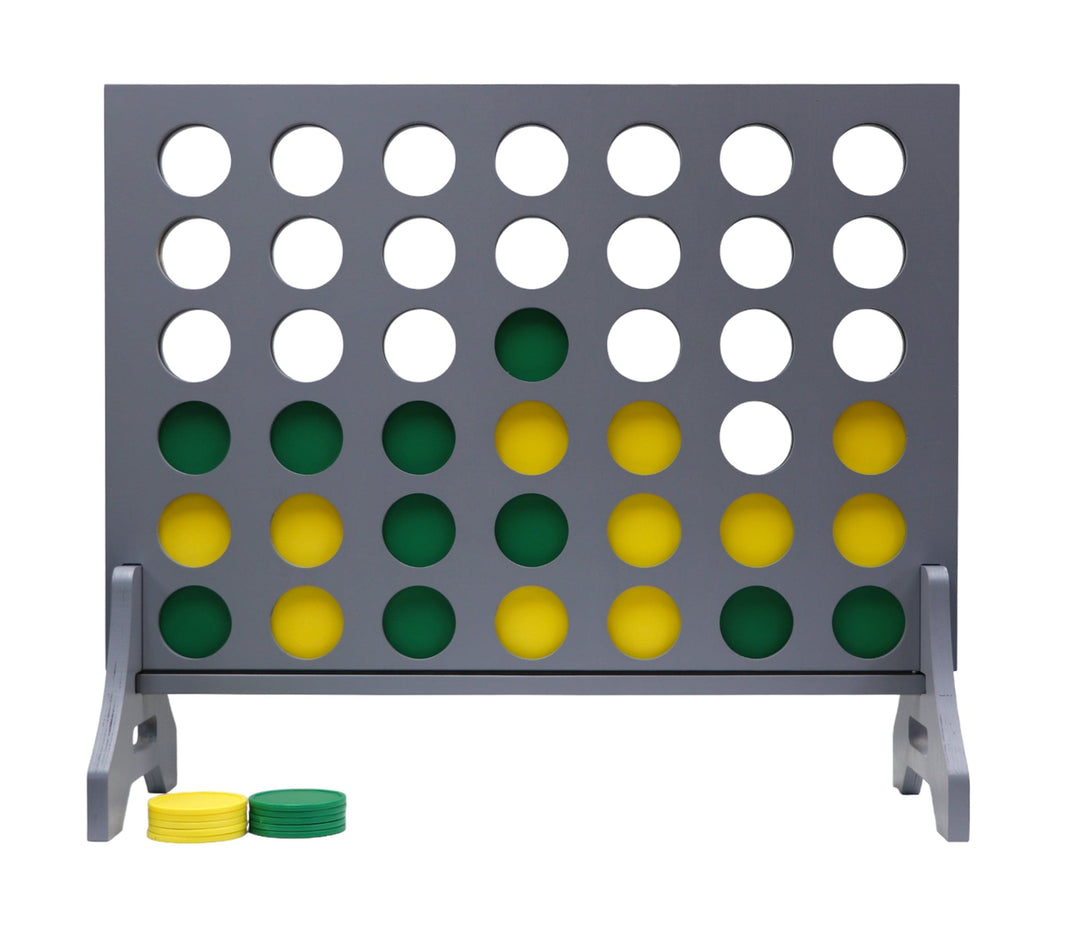 Slick Woody's Yellow / Kelly Green Tailgating Pros Grey Giant 4 in a Row