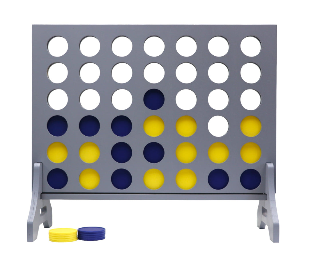 Slick Woody's Yellow / Navy Tailgating Pros Grey Giant 4 in a Row