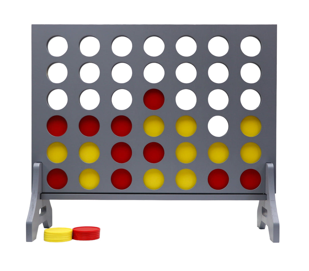 Slick Woody's Yellow / Red Tailgating Pros Grey Giant 4 in a Row