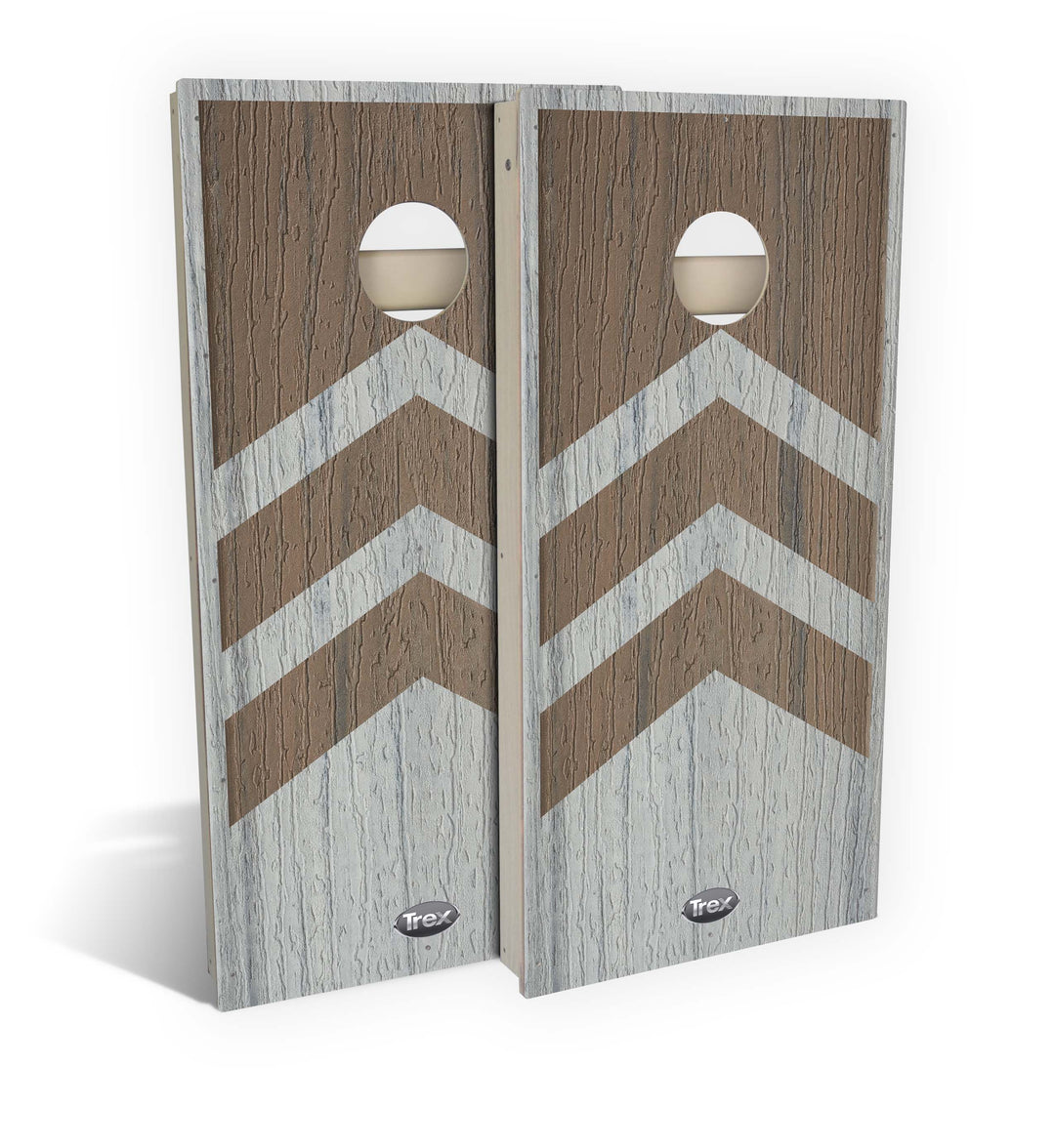 Trex Cornhole Board Foggy Wharf/ Coastal Bluff Arrows Trex Cornhole Boards