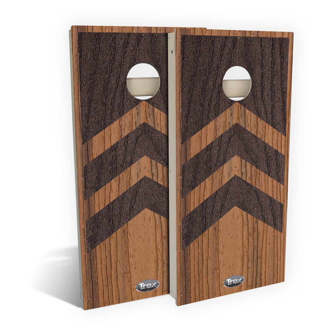 Trex Cornhole Board Tiki Torch/ Woodland Brown Arrows Trex Cornhole Boards