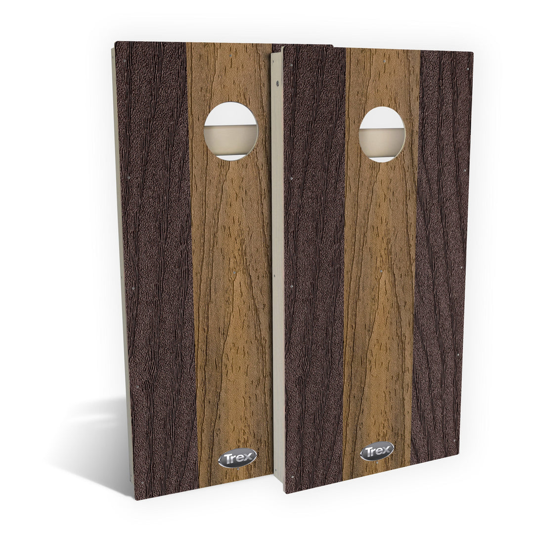 Trex Cornhole Board Two Tone Woodland Brown/ Havana Gold Trex Cornhole Boards